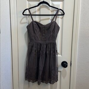 American Eagle Outfitters Women’s Mocha Brown Lace Sundress Size Small Western